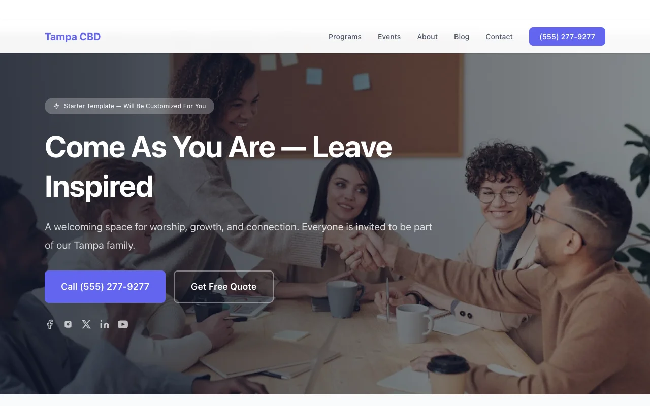 CBD website template preview